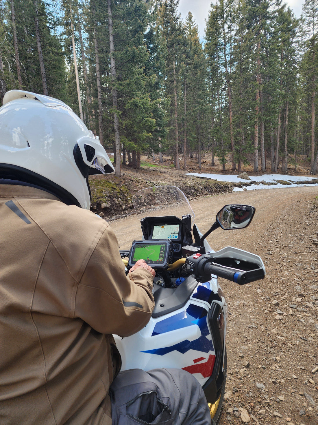 Grit Tab rugged tablet for motorcycle GPS mounted on adventure bike